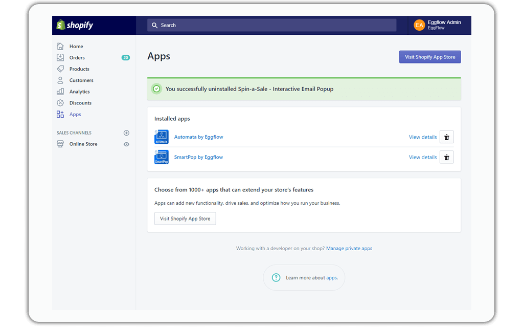 Shopify Store Cart Recovery Dashboard